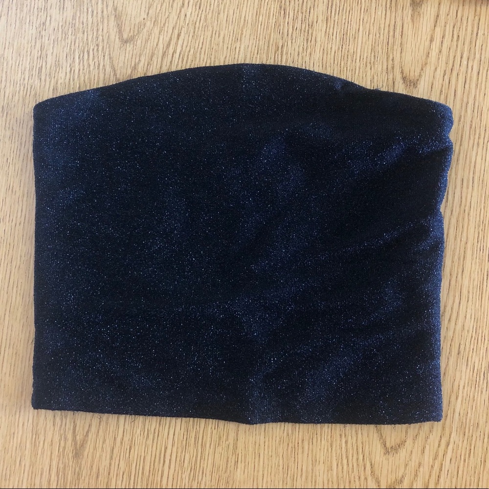 Black Sparkly Tube Top